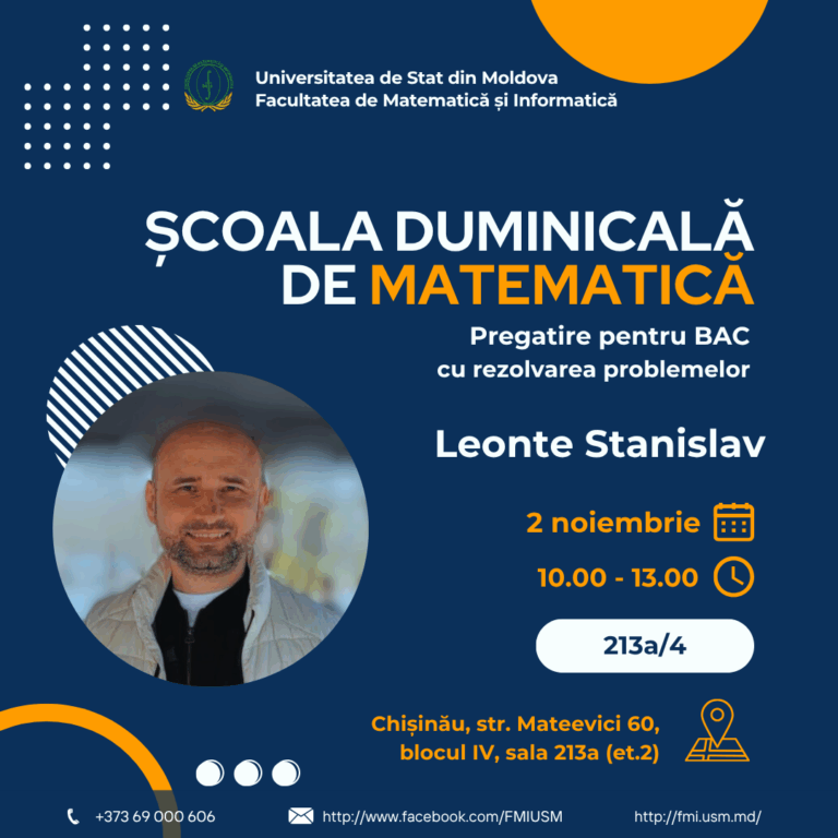 Școala Duminicală de Matematică – Leonte Stanislav