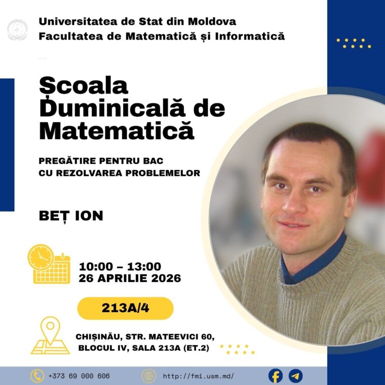 Școala Duminicală de Matematică – Beț Ion