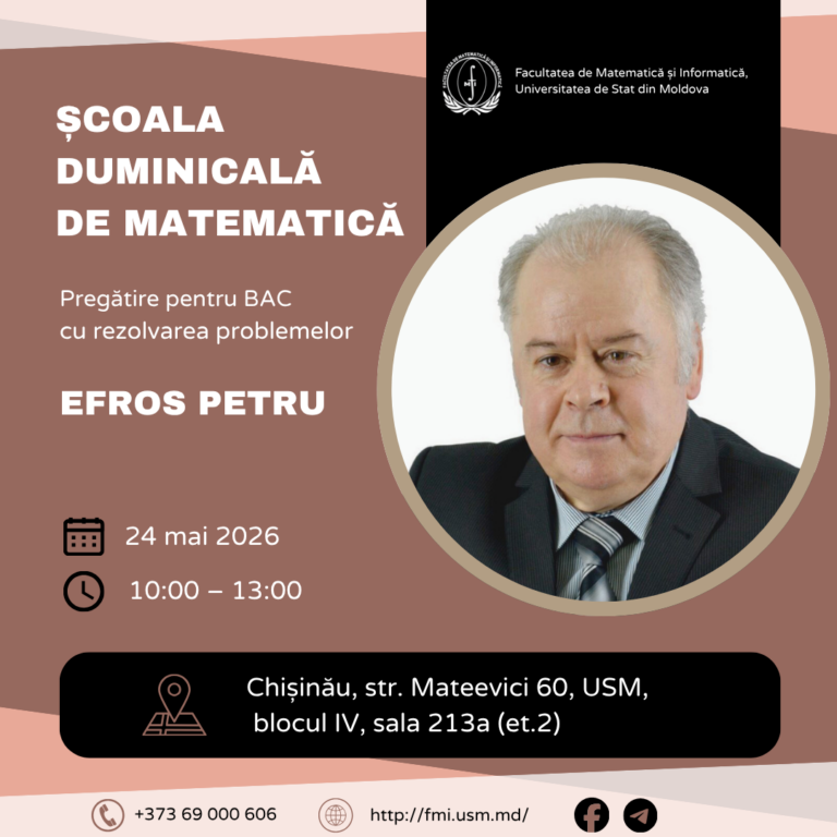 Școala Duminicală de Matematică – Efros Petru